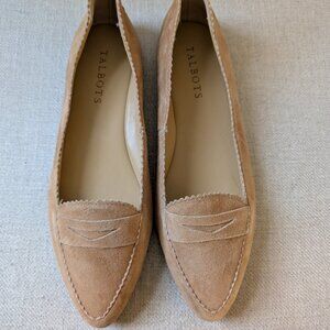 Talbots Tan Suede Loafers Women's size 6